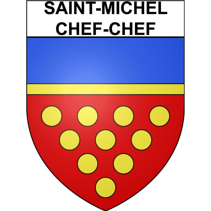 Stickers coat of arms Saint-Michel-Chef-Chef adhesive sticker