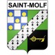 Saint-Molf Sticker wappen, gelsenkirchen, augsburg, klebender aufkleber