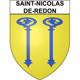 Stickers coat of arms Saint-Nicolas-de-Redon adhesive sticker
