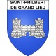 Pegatinas escudo de armas de Saint-Philbert-de-Grand-Lieu adhesivo de la etiqueta engomada