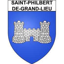 Stickers coat of arms Saint-Philbert-de-Grand-Lieu adhesive sticker
