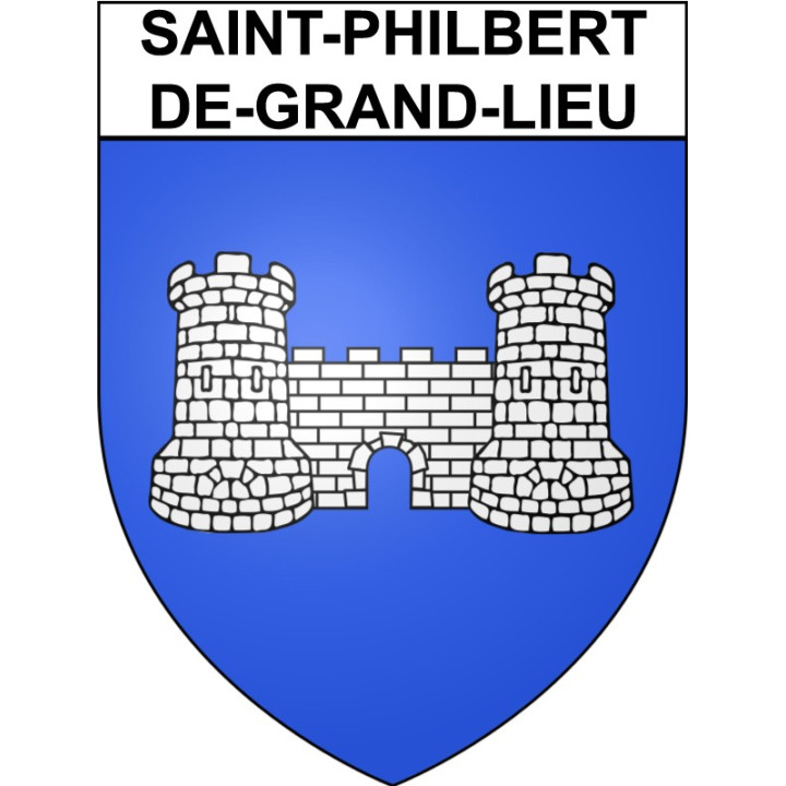 Stickers coat of arms Saint-Philbert-de-Grand-Lieu adhesive sticker