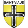 Pegatinas escudo de armas de Saint-Viaud adhesivo de la etiqueta engomada