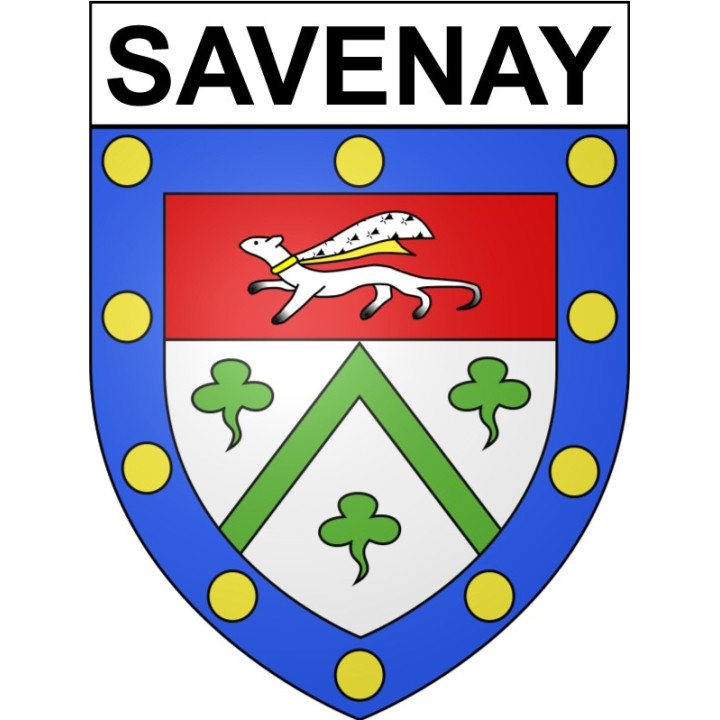 Pegatinas escudo de armas de Savenay adhesivo de la etiqueta engomada