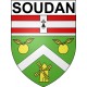 Soudan 44 ville Stickers blason autocollant adhésif