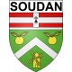 Soudan Sticker wappen, gelsenkirchen, augsburg, klebender aufkleber