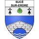 Pegatinas escudo de armas de Sucé-sur-Erdre adhesivo de la etiqueta engomada