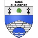 Sucé-sur-Erdre 44 ville Stickers blason autocollant adhésif