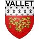 Vallet 44 ville Stickers blason autocollant adhésif