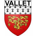 Stickers coat of arms Vallet adhesive sticker
