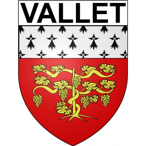 Vallet 44 ville Stickers blason autocollant adhésif
