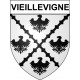 Pegatinas escudo de armas de Vieillevigne adhesivo de la etiqueta engomada
