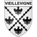 Vieillevigne 44 ville Stickers blason autocollant adhésif