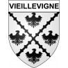 Stickers coat of arms Vieillevigne adhesive sticker