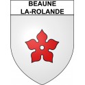 Pegatinas escudo de armas de Beaune-la-Rolande adhesivo de la etiqueta engomada
