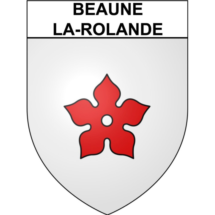 Stickers coat of arms Beaune-la-Rolande adhesive sticker