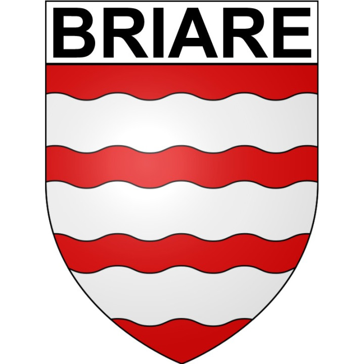 Stickers coat of arms Briare adhesive sticker
