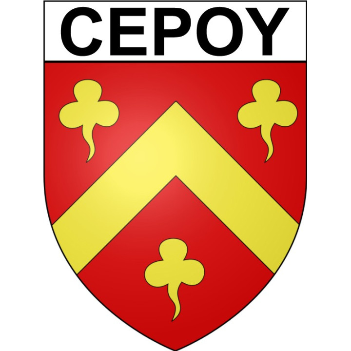 Cepoy 45 ville Stickers blason autocollant adhésif
