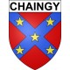 Pegatinas escudo de armas de Chaingy adhesivo de la etiqueta engomada