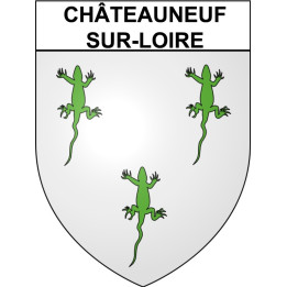 Stickers coat of arms Châteauneuf-sur-Loire adhesive sticker