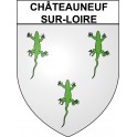 Châteauneuf-sur-Loire Sticker wappen, gelsenkirchen, augsburg, klebender aufkleber