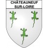 Châteauneuf-sur-Loire Sticker wappen, gelsenkirchen, augsburg, klebender aufkleber