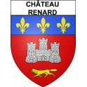 Château-Renard Sticker wappen, gelsenkirchen, augsburg, klebender aufkleber