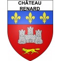 Stickers coat of arms Château-Renard adhesive sticker