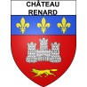 Château-Renard Sticker wappen, gelsenkirchen, augsburg, klebender aufkleber