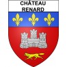 Stickers coat of arms Château-Renard adhesive sticker