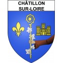 Châtillon-sur-Loire 45 ville Stickers blason autocollant adhésif