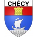 Chécy 45 ville Stickers blason autocollant adhésif