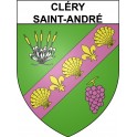 Pegatinas escudo de armas de Cléry-Saint-André adhesivo de la etiqueta engomada