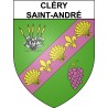 Pegatinas escudo de armas de Cléry-Saint-André adhesivo de la etiqueta engomada