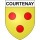 Courtenay 45 ville Stickers blason autocollant adhésif