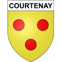 Courtenay 45 ville Stickers blason autocollant adhésif
