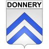 Pegatinas escudo de armas de Donnery adhesivo de la etiqueta engomada