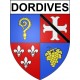 Dordives 45 ville Stickers blason autocollant adhésif