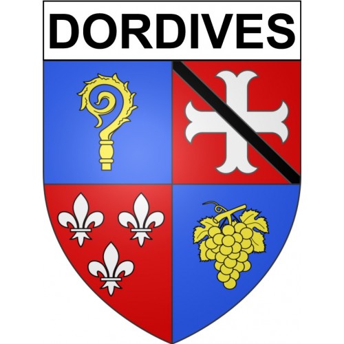 Adesivi stemma Dordives adesivo