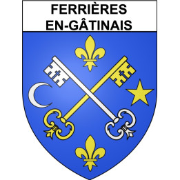 Ferrières-en-Gâtinais Sticker wappen, gelsenkirchen, augsburg, klebender aufkleber
