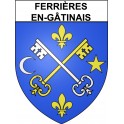 Stickers coat of arms Ferrières-en-Gâtinais adhesive sticker