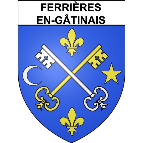 Ferrières-en-Gâtinais 45 ville Stickers blason autocollant adhésif