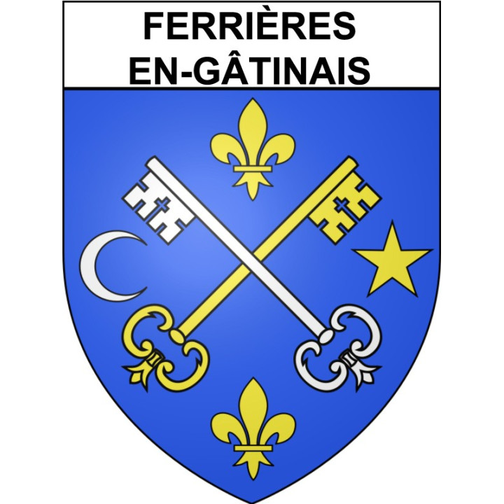 Ferrières-en-Gâtinais 45 ville Stickers blason autocollant adhésif