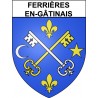 Ferrières-en-Gâtinais Sticker wappen, gelsenkirchen, augsburg, klebender aufkleber