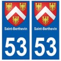 53 Saint-Berthevin blason autocollant plaque stickers ville