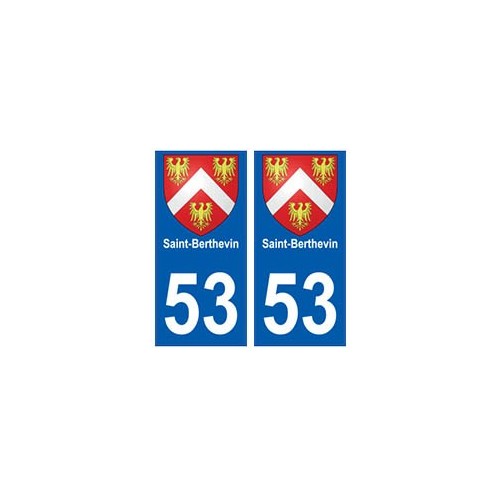 53 Saint-Berthevin blason autocollant plaque stickers ville