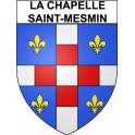 Pegatinas escudo de armas de La Chapelle-Saint-Mesmin adhesivo de la etiqueta engomada