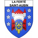 La Ferté-Saint-Aubin Sticker wappen, gelsenkirchen, augsburg, klebender aufkleber