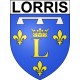 Lorris Sticker wappen, gelsenkirchen, augsburg, klebender aufkleber