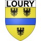 Loury 45 ville Stickers blason autocollant adhésif